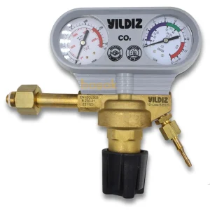 YILDIZ GAZ CO2 BASINÇ DÜŞÜRÜCÜ SAAT MANOMETRELİ 5350 S